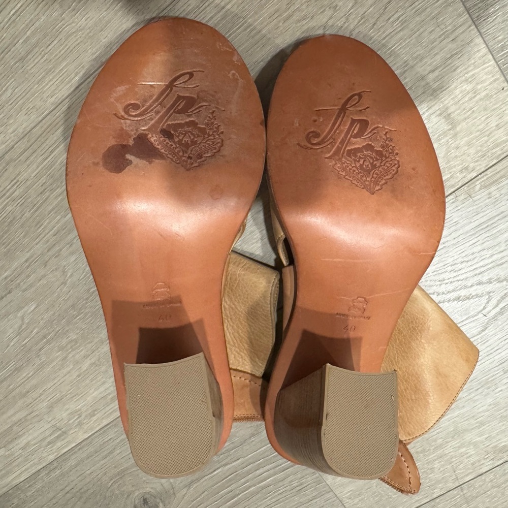Free People Camel Open-Toe Heeled Boots - Picture 7 of 7